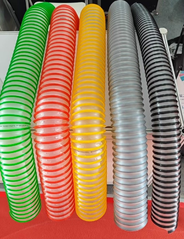 901Z 0.4壁厚PU软管 外壁加厚彩色PU封边 内壁包塑钢丝加强 全新产品